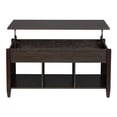 thumbnail image 3 of Lift Top Coffee Table Modern Furniture Hidden Compartment and Lift Tabletop Brown, 3 of 8
