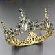 thumbnail image 2 of Zhuge Tiara de boda para novia, diadema de princesa, corona nupcial, joyería para el cabello con diamantes de imitación de cristal, decoración para novia, cumpleaños, graduación, boda (negro), 2 of 5