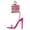 Hot Pink, variant on Womens Stilettos High Heel Strappy Gladiator Sandals Square Open Toe Lace up Heeled Dress Shoes Pumps Silver Size 7.5