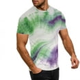 thumbnail image 5 of Taylonsss Women's Vintage Gradient Printed Round Neck Short Sleeve T-Shirt Casual Sports Top for Fitness and Daily Wear Comfortable Stretch Breathable Fabric for Spring Summer, 5 of 9