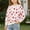 Pink 16, variant on WQNVRNR Girls Print Sweatshirt- Crewneck Long Sleeve Cute Cotton Pullover Tops Pink Size 4T