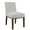 Sustainable Gray, variant on HomePop Kolbe Dining Chair, White
