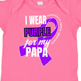 thumbnail image 4 of Inktastic I Wear Purple for My Papa Pancreatic Cancer Awareness Boys or Girls Baby Bodysuit, 4 of 5