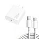 thumbnail image 1 of Kit Cargador Tipo C 20W + Cable USB-C a USB-C de 2m Carga Rápida y Protección Inteligente, 1 of 9