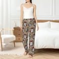 thumbnail image 2 of Haiem Santa Claus cute Women's Pajama Pants Ultra Lightweight Pjs Bottoms Sleepwear Bottom Pants With Pocket Drawstring-Small, 2 of 7