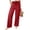 Red, variant on Endives Linen Pants For Women Wide Leg Pants High Waist Tie Up Solid Color Vacation Pant With Pockets Dark Gray