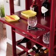 thumbnail image 2 of Phone Booth Bar Cabinet w/ Wine Storage - Rich Burgundy Red, 2 of 10