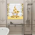thumbnail image 5 of Sunflower Gnome Framed Canvas Wall Art, Country Yellow Floral Plaid White Wood Grain Wall Art Painting for Living Room Bedroom Home Decor, 16”x16”, Office Artwork Print, 5 of 9