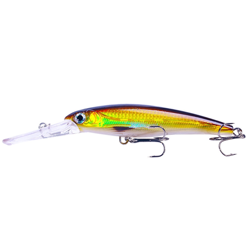 HENGJIA Minnow Fishing Lures,6Pcs Large Crankbaits Set Fishing Hard Baits Swimbaits Boat Topwater Lures for Trout Bass Perch Fishing
