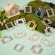thumbnail image 4 of 20 ventanas de madera en miniatura de 4 estilos, de 4,8 a 7,1 x 5,0 a 7,9 cm, con marco de madera sin terminar, adornos de jardín., 4 of 5