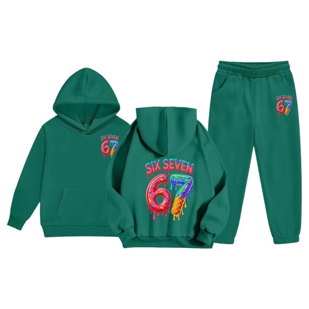 67 Hoodie Kids Six Seven Meme Shirts Sweatshirt and Pants Set Boys 67 Hoodie Kids Six Seven Meme Shirts Sweatshirt and Pants Set Boys