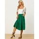 thumbnail image 3 of Falda Larga A Media Pierna Con Bolsillos Escalonados Y Una Línea Para Mujer Verde XL, 3 of 5