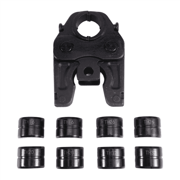 Hydraulic Hose Crimping Tool Accessories Kit Fittings Crimper Machine Set for Composite Pipe TH16.20.26.32,1 set * Hydraulic Hose Crimping Tool,Black