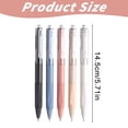 thumbnail image 3 of XIANXIAN Gel Pens, 5 Pcs 0.5mm Retractable Quick Dry Black Ink Fine Point Rolling Ball Gel Pen, Smooth Writing No Bleed for Journaling Note Taking, Home School Office Supplies, 3 of 9