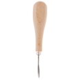 thumbnail image 2 of 1 Piece Wood Handle Steel Diamond Awl Blade Stitching Sewing Awl for Sewing, 2 of 6