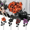 thumbnail image 3 of Halloween Artificial Roses with Realistic Spider Decorations,Halloween Fake Spider Rose,Portable Imitation Creepy Flowers for Spooky Home & Halloween Party Decor in Table Centerpieces, 3 of 9