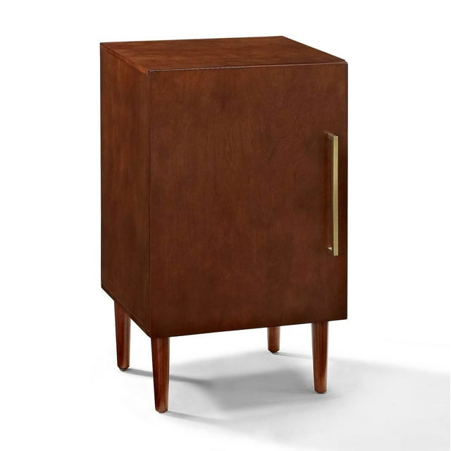 Crosley Armoire de Rangement sur Pied pour Tourne-Disque et Tourne-Disque Everett de Style Mi-Siècle Moderne