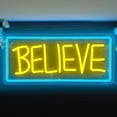 thumbnail image 2 of Letrero de neón Ted Believe Lasso para dormitorio, LED regulable, 2 of 7
