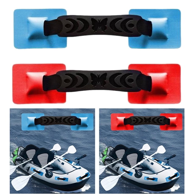 2 uds. Asas de transporte laterales de barco ligeras para balsa, bote, Kayak, barco , reposabrazos, surf, accesorios marinos Macarena Asas de transporte de kayak