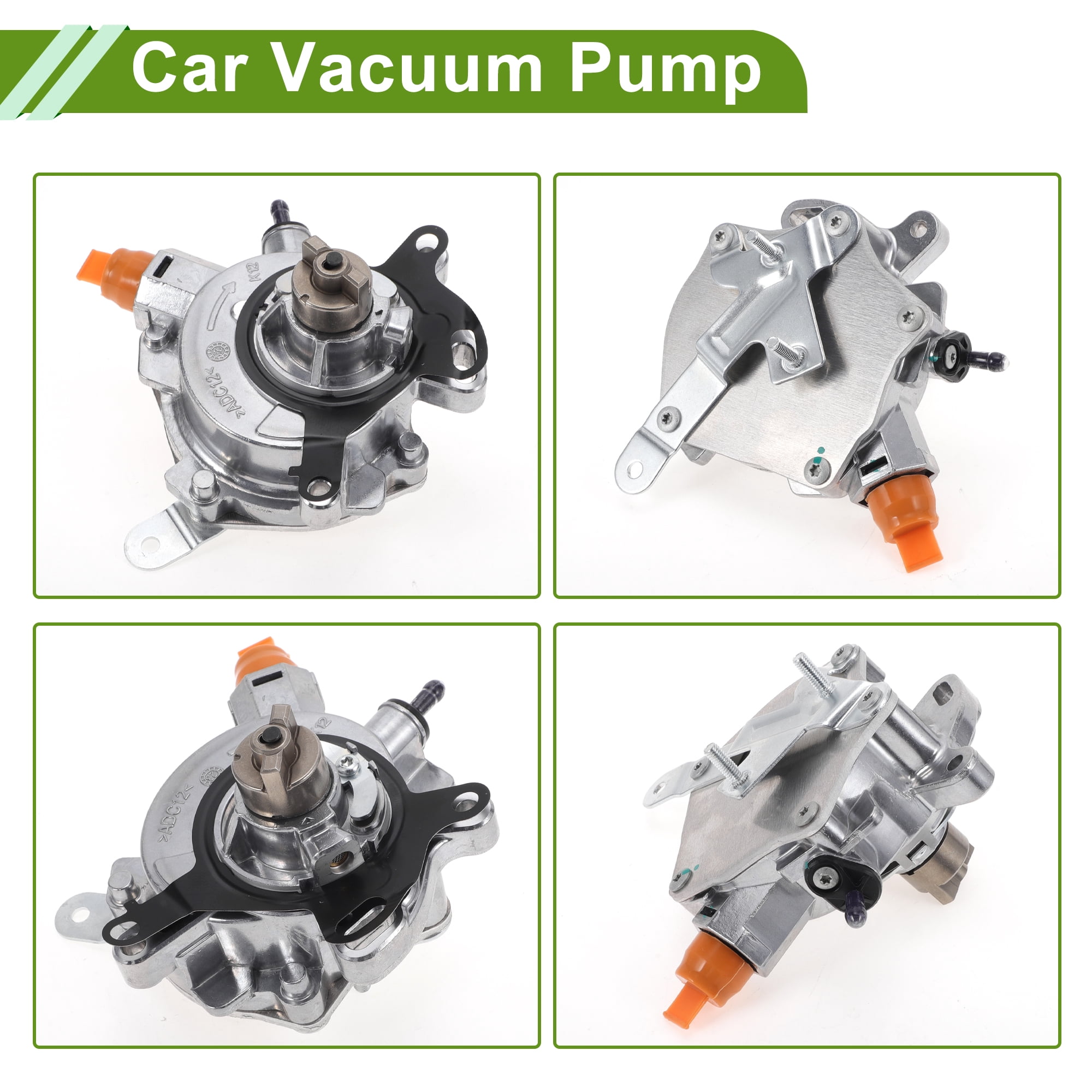Unique Bargains Brake Vacuum Pump No.DS7G2A451CB Engine Vacuum Pump for Ford Escape 1.5L 2017-2019 Aluminum Alloy Silver Tone 1 Pcs