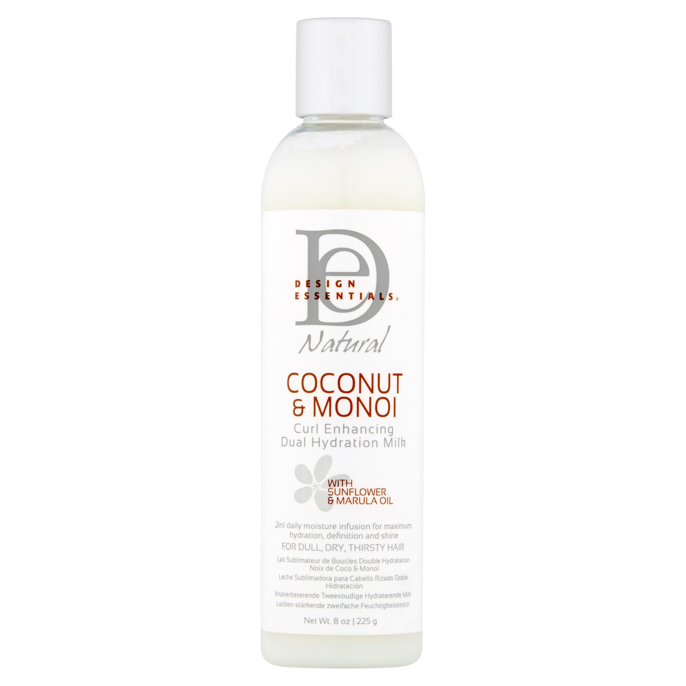 Design Essentials Natural Coconut & Monoi Curl Enhancing Dual Hydration Milk, 8 oz