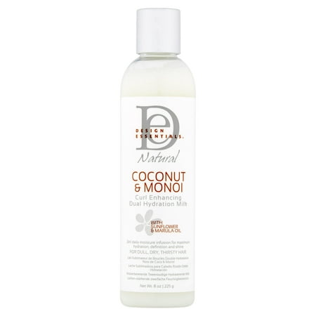 Design Essentials Natural Coconut & Monoi Curl Enhancing Dual Hydration Milk, 8