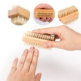 thumbnail image 4 of Visland Natural Bristles Nail Brush, Double Sides Washable Bristles Brush with Beech Wood Handle for Women Kids Manicure and Pedicure Cleaning, 4 of 7