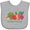AC-Heather Grey, variant on Inktastic Team Veggie Boys or Girls Baby Bib