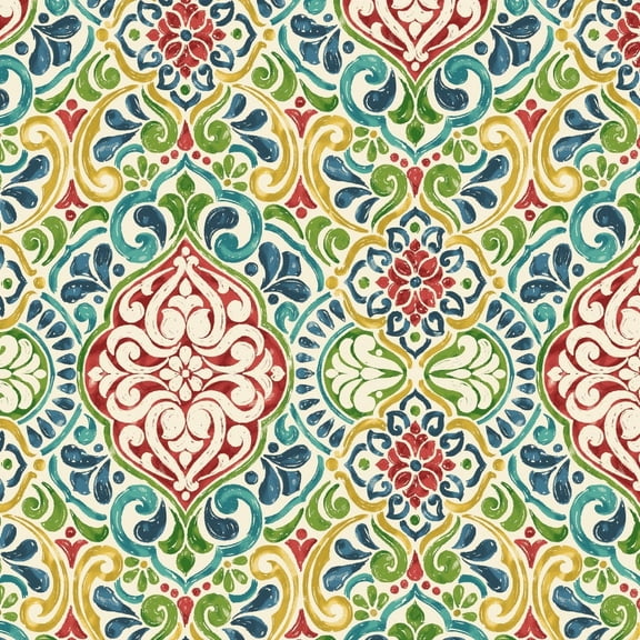 Berkshire Home 100% Polyester 54" Indoor/Outdoor Fiorella Multi Fabric, by the Yard