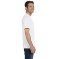 thumbnail image 3 of Hanes Ultimate Men's 5-Pack Tagless ComfortSoft Crewneck T-Shirt, White, Small, 3 of 5