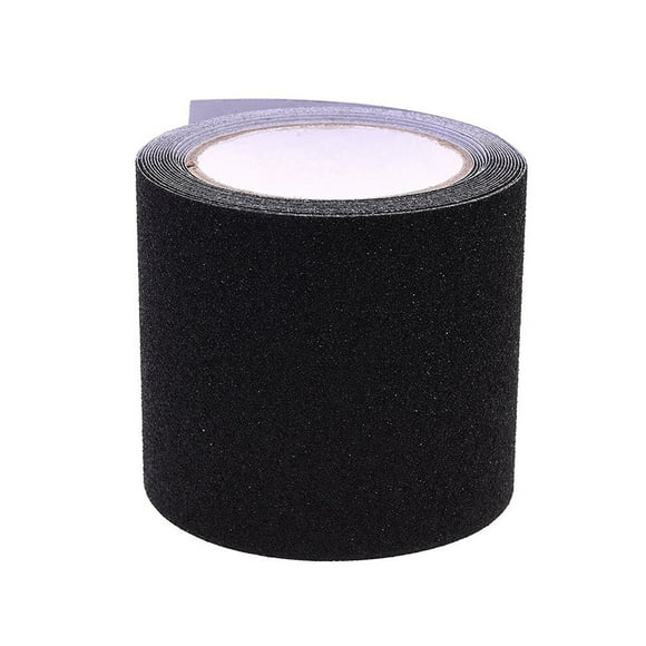FRCOLOR non tape 5M Black Dull Polish PVC Non Skid Safety Tape Hight Traction Anti Safety Tape Indoor or Outdoor Applicable,196.85"X3.94"X4.33"