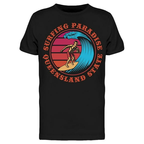 Queensland State, Surfing T-Shirt Men -Image by Shutterstock, Male 3X-Large