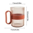 thumbnail image 3 of Mouthwash Cup, Transparent Plastic Rinsing Cup, With Handle, For Couples Children, Dental Jar, High Aesthetics, Multipurpose Oral Hygiene Cup, 3 of 6
