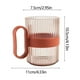 thumbnail image 3 of Vaso transparente para enjuague bucal de 380 ml con asa - vaso de plástico para enjuague para higiene bucal, 4 colores disponibles, 11x10,5x7,5 cm, 3 of 6