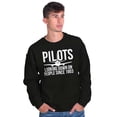 thumbnail image 5 of Looking Down On People 1903 Pilot Sweatshirt for Men or Women Brisco Brands X, 5 of 6
