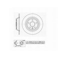 thumbnail image 4 of Winstop Brake Rotor, Rear WS239017, Land Rover Range Rover Evoque 2015-2012, 4 of 4