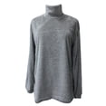 thumbnail image 6 of UJNDER Winter Long Sleeve Turtleneck Sweater Blouse for Women Fashion Warm Wear Grey L, 6 of 6