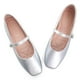 thumbnail image 2 of Zapatillas de ballet Stunner Stunner para mujer de piel plateada 39 (7), 2 of 7