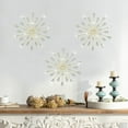 thumbnail image 3 of 3 Set Gold Metal Jeweled Wall Art Bling Crystal Home Décor Rhinestone Sun Star Wall Hanging Diamond Accents 13.5 * 13.5inch,Dorado, 3 of 8