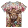 thumbnail image 5 of Byoo Big Girl Cow Print Crew Neck T Shirt Short Sleeve Casual Soft Kids Tee Shirt, 5 of 5
