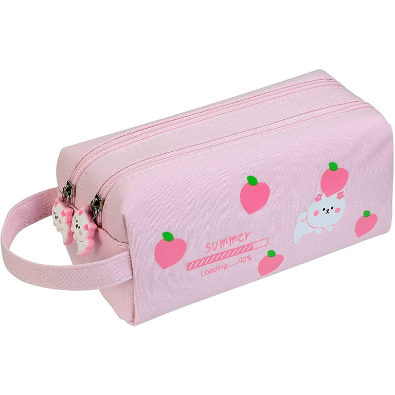 1pc Kawaii Floral Pencil Bag Small Flowers Pencil Cases Cute Simple Pen Bag  Students Stationery Storage Bags School Supplies Children's Day Gift Back  To School Essential(Random Color)