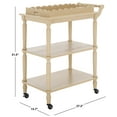 thumbnail image 3 of SAFAVIEH Haven 3-Tier Wood Kitchen Serving Cart, Natural, 3 of 16
