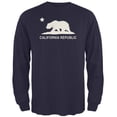 thumbnail image 1 of California Republic Navy Adult Long Sleeve T-Shirt, 1 of 1