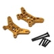 thumbnail image 1 of Kit de 2 amortiguadores de placa de choque delanteros y traseros RC, placa de choque de metal delantera y trasera Oro, 1 of 9