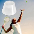 thumbnail image 3 of 4X de Raqueta de Tenis con EnergéTica de Silicona A Prueba de Golpes Accesorios de Parachoques de la Tapa del Extremo de la Manija Agarre Anillo Raqueta Deporte, 3 of 4
