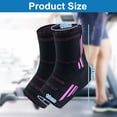 thumbnail image 2 of Calcetines deportivos de punto con protección de tobillo - Antiesguince de presión - Baloncesto fútbol Montañismo, 2 of 6