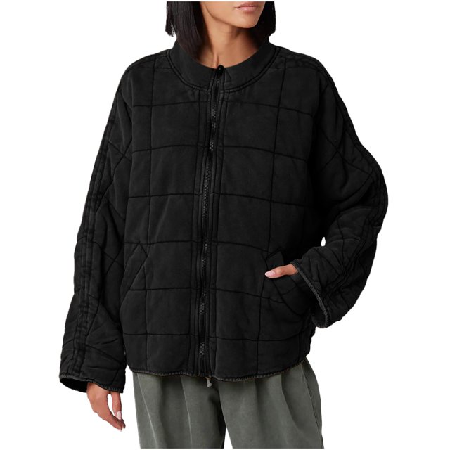 Chaquetas para mujer Trendy Solid Stand-up Collar Cardigan Down Jacket Prendas de abrigo Abrigo acolchado Odeerbi ODB-3