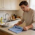thumbnail image 4 of Btomtd Soft Absorbent Face Towels for Home Bathroom, Breathable Hand Towels, Bath Towels for Drying and Washing, Size 29.5" x 13.8", Light Blue, 4 of 6
