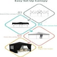 thumbnail image 4 of M optimized 10' x 10' Pop Up Canopy Tent, Outdoor Pop Up Commercial Canopy with 4 Removable Sidewalls, Heavy Duty Commercial Instant Tent for Farmer Market, Craft Fair, Event, Vendor, 4 of 5