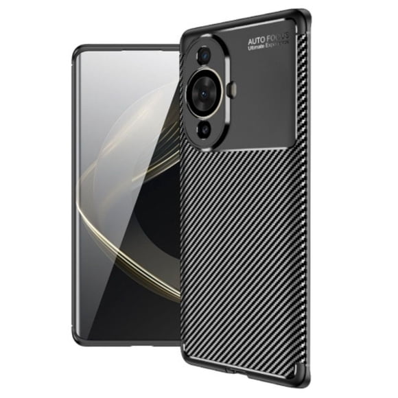 Funda de Fibra Flexible Rugged Carbon para Huawei Nova 11